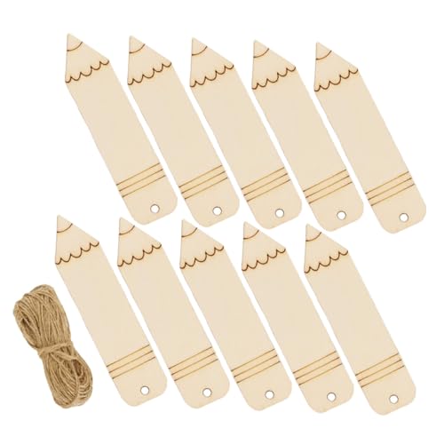 DIYEAH 20 Stück Holz Lesezeichen Bleistiftform Blanko DIY Bastelset mit Juteband Vielseitig als Lesehilfe Dekoration und Geeignet für Kreative Bastelprojekte DIYEAH 20 Stück Holz Lesezeichen Bleistiftform Blanko DIY Bastelset mit Juteband Vielseitig als Lesehilfe Dekoration und Geeignet für Kreative Bastelprojekte von DIYEAH