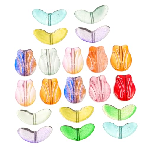 DIYEAH 20 Stück Kleine Tulpenperlen Diy Glasperlen für Armbänder Schmuckdekorationen Bastelbedarf Lose Spacerperlen für Projekte DIYEAH 20 Stück Kleine Tulpenperlen Diy Glasperlen für Armbänder Schmuckdekorationen Bastelbedarf Lose Spacerperlen für Projekte von DIYEAH