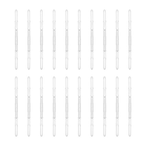 DIYEAH 20 Stück Kunststoff Bindeklammern Praktische Heftklammern für Papier Ergonomische Büroklammern Transparent für Dokumentenorganisation und Scrapbooking von DIYEAH