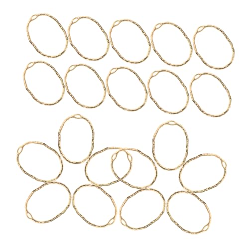 DIYEAH 20 Stück Metallanhänger für die Schmuckherstellung Scheibe Perlen Schlüssel Lieferungen Schmuckanhänger Schmuck machen Charme Ohrring-Anhänger Reize Zinklegierung Golden von DIYEAH