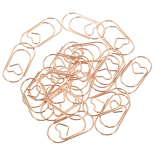 DIYEAH 20 Stück Mini Papierklammern aus Metall Roségold Dekorative Büroklammern für Notizen Fotos und Dokumente Praktische Clips für Schule und Büro DIYEAH 20 Stück Mini Papierklammern aus Metall Roségold Dekorative Büroklammern für Notizen Fotos und Dokumente Praktische Clips für Schule und Büro von DIYEAH