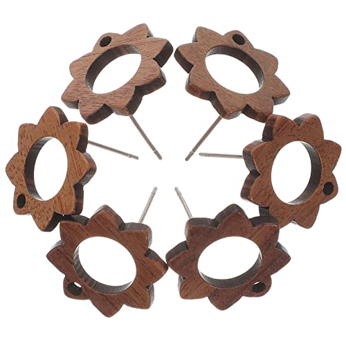 DIYEAH 20 Stück Ohrstecker aus Holz anhänger für ohrringe anhänger ohrringe Beitrag zum Selbermachen von Ohrringen Ohrringe Post Ohrringpfosten für die Schmuckherstellung Ohrringe Schmuck von DIYEAH