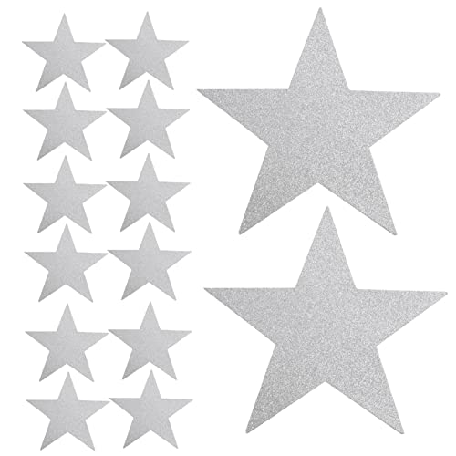 DIYEAH 20 Stück Papier Fünfstern Ausschnitte Wanddekoration für Kindergarten Diy Material für Bürozubehör Silberfarben für Gestaltung DIYEAH 20 Stück Papier Fünfstern Ausschnitte Wanddekoration für Kindergarten Diy Material für Bürozubehör Silberfarben für Gestaltung von DIYEAH