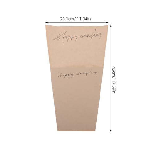 DIYEAH 20 Stück Teiliges Blumenstrauß verpackungsset aus Naturkraftpapier Robuste Geschenkverpackungshüllen für Blumensträuße für Hochzeiten Partys und Festlichkeiten von DIYEAH