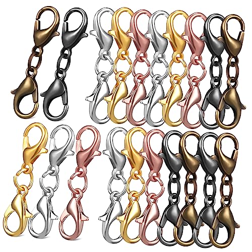 DIYEAH 20 Stück Teiliges Doppelte Karabinerverschlüsse Verlängerungen für Armband und Halsketten Diy Schmuckherstellung Langlebig Poliert Vielfältige Farben DIYEAH 20 Stück Teiliges Doppelte Karabinerverschlüsse Verlängerungen für Armband und Halsketten Diy Schmuckherstellung Langlebig Poliert Vielfältige Farben von DIYEAH
