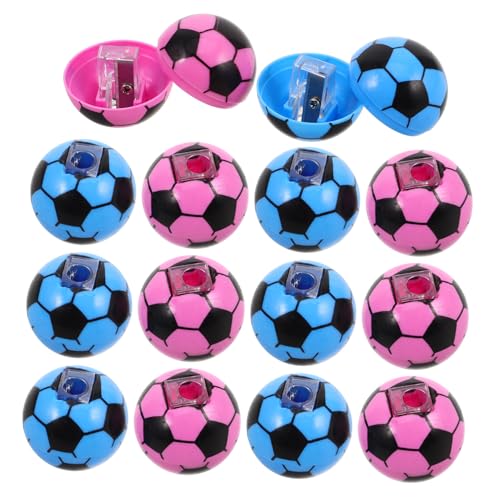 DIYEAH 20 Stück Teiliges Fußball Bleistiftspitzer Tragbarer Einzel-loch Anspitzer Spielerisches Design Leicht und Effizient Geeignet für Schüler Büro und Zuhause Fördert Lernen und von DIYEAH