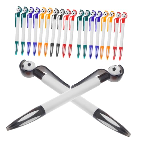 DIYEAH 20 Stück Teiliges Fußball Kugelschreiber Spitze Kreative Fußballform Schreibwaren für Schule und Party Schüler Geschenkstationery DIYEAH 20 Stück Teiliges Fußball Kugelschreiber Spitze Kreative Fußballform Schreibwaren für Schule und Party Schüler Geschenkstationery von DIYEAH
