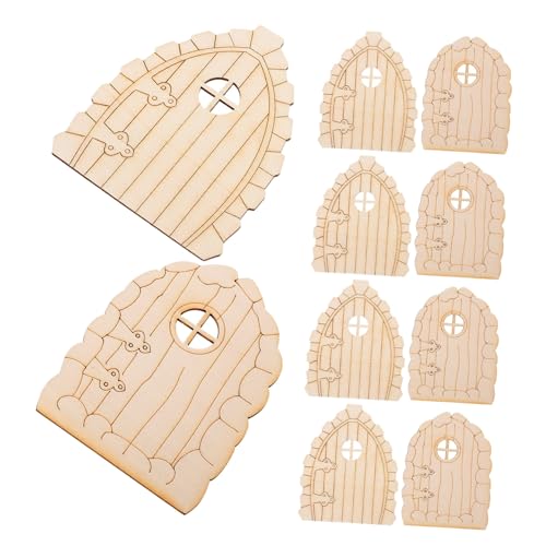 DIYEAH 20 Stück Teiliges Mini fenster aus Naturbelassenem Holz Detaillierte Zaubertür gartendeko Handgefertigte Realistische Miniatur dekoration für Innen und Außen Vielseitig Einsetzbar von DIYEAH