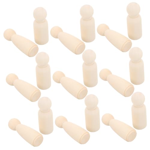 DIYEAH 20 Stück Teiliges Natürliche Holzpuppen Unvollendete Steckfiguren für DIY Bastelprojekte Sichere Vielseitige Holzfiguren Puppen für Kreative Familienaktivitäten DIYEAH 20 Stück Teiliges Natürliche Holzpuppen Unvollendete Steckfiguren für DIY Bastelprojekte Sichere Vielseitige Holzfiguren Puppen für Kreative Familienaktivitäten von DIYEAH