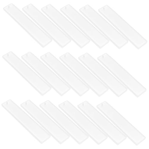 DIYEAH 20 Stück Teiliges Rechteckiges Silikon-lesezeichen-formset für Epoxidharz Wiederverwendbare Gießformen mit Präzisen Maßen Einfach zu Entformen für DIY Schmuck Basteln und DIYEAH 20 Stück Teiliges Rechteckiges Silikon-lesezeichen-formset für Epoxidharz Wiederverwendbare Gießformen mit Präzisen Maßen Einfach zu Entformen für DIY Schmuck Basteln und von DIYEAH