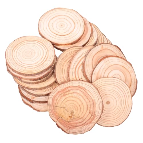 DIYEAH 20 Stück Teiliges Runde Holzscheiben Naturbelassen für DIY Bastelprojekte Nachhaltige Holzkreise mit Rinde Vielseitig für Rustikale Hochzeitsdeko Malerei und Individuelle DIYEAH 20 Stück Teiliges Runde Holzscheiben Naturbelassen für DIY Bastelprojekte Nachhaltige Holzkreise mit Rinde Vielseitig für Rustikale Hochzeitsdeko Malerei und Individuelle von DIYEAH