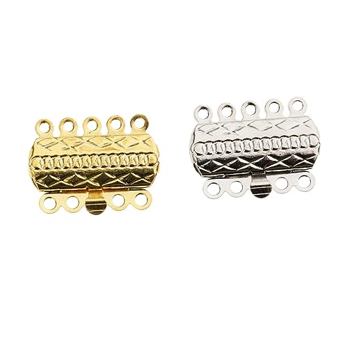 DIYEAH 20 Stück Teiliges Schmuckherstellungszubehör Reihige Handgelenksverschlüsse für Armbänder und Leichte DIY Verbindungsstücke Silber von DIYEAH
