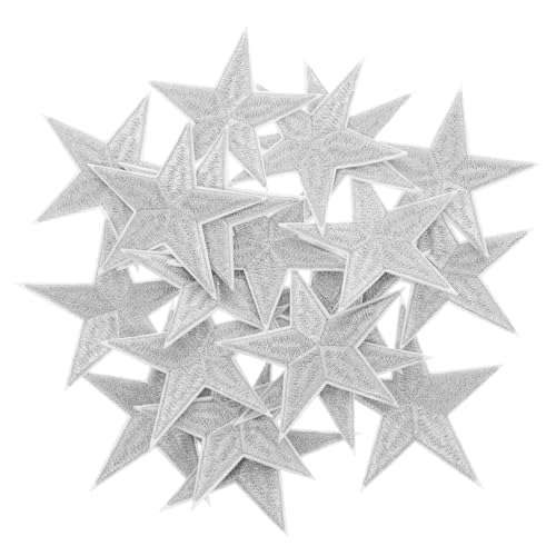 DIYEAH 20 Stück Teiliges Stern Applikationen Silber Bestickte Bügel Patches zum Aufbügeln Vielseitige Stern Aufnäher für Hüte Jeans Jacken DIY Kleidung Reparatur Dekoration DIYEAH 20 Stück Teiliges Stern Applikationen Silber Bestickte Bügel Patches zum Aufbügeln Vielseitige Stern Aufnäher für Hüte Jeans Jacken DIY Kleidung Reparatur Dekoration von DIYEAH