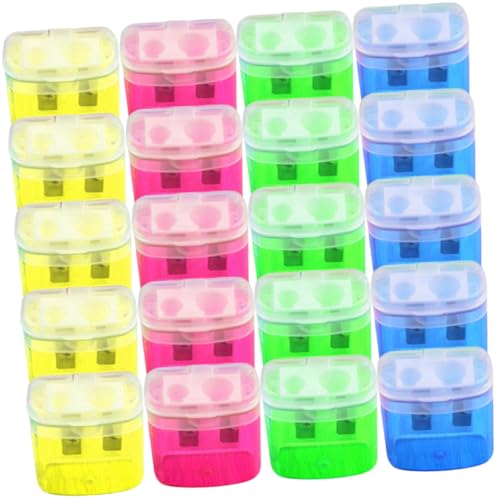 DIYEAH 20 Stück Transparenter Bleistift Spitzler Doppelt Buntstifte Kleine Handspitzer Kinderspielzeug Schulversorgung Büro Tragbare Bunte Leichte Bleistiftspitzer Eisen DIYEAH 20 Stück Transparenter Bleistift Spitzler Doppelt Buntstifte Kleine Handspitzer Kinderspielzeug Schulversorgung Büro Tragbare Bunte Leichte Bleistiftspitzer Eisen von DIYEAH