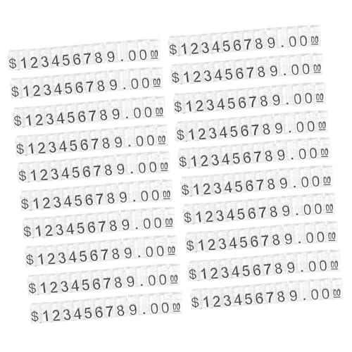 DIYEAH 20 Stück Verstellbare Kunststoff-preisanzeigen Stabile Nummernwürfel Vielseitig Einsetzbar für Einzelhandel Schmucktheken und Supermärkte DIYEAH 20 Stück Verstellbare Kunststoff-preisanzeigen Stabile Nummernwürfel Vielseitig Einsetzbar für Einzelhandel Schmucktheken und Supermärkte von DIYEAH