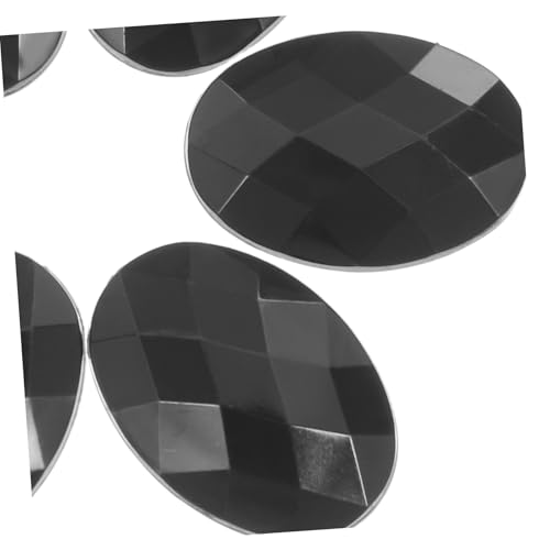 DIYEAH 20 Stück Zubehör Bohren Acryl -strasssteine Kunstzubehör Aus Strass Bastel-strassdekor Schuh-strass-dekoration Strass Flacher Rücken Strasssteine ​​für Handwerk Acryl Schwarz von DIYEAH