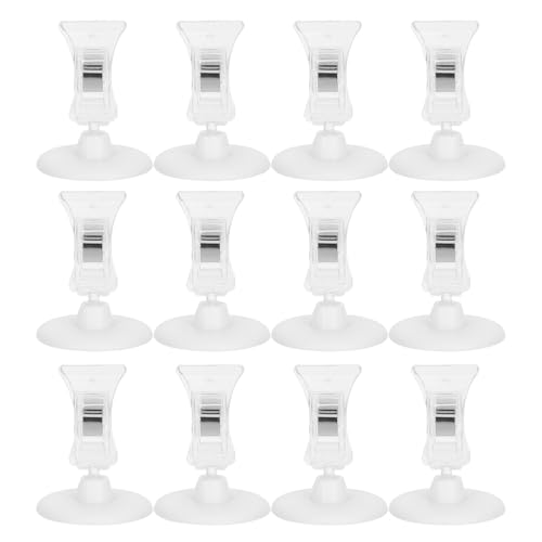 DIYEAH 20 Stück robuste Display-Clips aus Kunststoff für Werbepreisschildhalter. Leichtes und stabiles Design für Regale und Tabletts. von DIYEAH