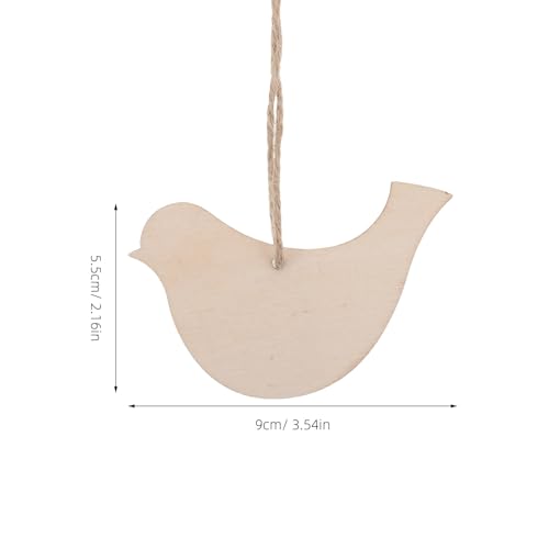 DIYEAH 20 Stück unbehandelte Holzscheiben: Holzausschnitte in Vogelform – Holzhandwerk zum Bemalen – DIY-Rohholzornamente zum Basteln mit Juteschnur für Weihnachten DIYEAH 20 Stück unbehandelte Holzscheiben: Holzausschnitte in Vogelform – Holzhandwerk zum Bemalen – DIY-Rohholzornamente zum Basteln mit Juteschnur für Weihnachten von DIYEAH