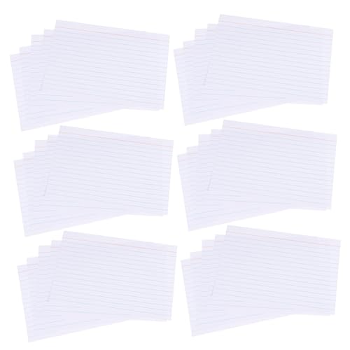 DIYEAH 200 Blatt Karteikarte lernkarten schreibutensilien Karten für Studium Studienkarten linierte Karteikarten weiße Karteikarten schwarze Karteikarten Papier von DIYEAH