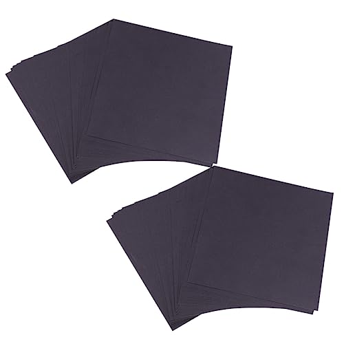 DIYEAH 200 Blatt Origami DIY Zubehör Papier Schwarz von DIYEAH