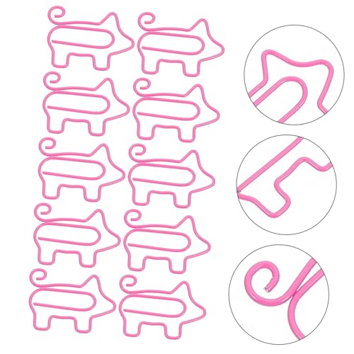 DIYEAH 200 Büroklammern Schweinchen Design Bunte Metall Büroklammern Kreative Papierhalter Für Schule Büro Zuhause Rosa Clip DIYEAH 200 Büroklammern Schweinchen Design Bunte Metall Büroklammern Kreative Papierhalter Für Schule Büro Zuhause Rosa Clip von DIYEAH