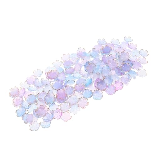 DIYEAH 200 Stück Acryl Perlenkappen Petal-blütenblättern in Farbverlauf Leichte Langlebige Schmuckperlen für Diy-armbänder Halsketten Haarnadeln und Kreative Bastelprojekte von DIYEAH