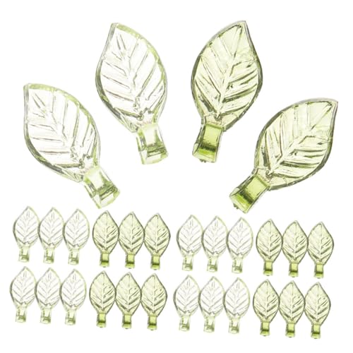 DIYEAH 200 Stück Acryl-blattperlen: Grüne, Blattförmige Perlen, Transparente Blätter, Anhänger, Charms Zum Basteln, Schmuckherstellung, Armband- Und Halskettenanhänger DIYEAH 200 Stück Acryl-blattperlen: Grüne, Blattförmige Perlen, Transparente Blätter, Anhänger, Charms Zum Basteln, Schmuckherstellung, Armband- Und Halskettenanhänger von DIYEAH