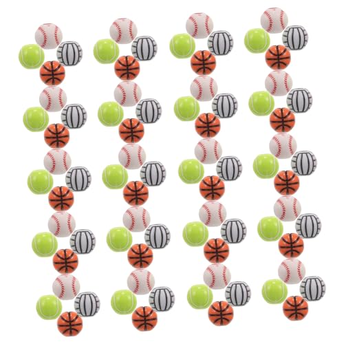 DIYEAH 200 Stück Acrylperlen Dekorative Diy Bastelperlen für Armbänder und Schmuckherstellung Tennis Fußball Basketball und Volleyball Designs DIYEAH 200 Stück Acrylperlen Dekorative Diy Bastelperlen für Armbänder und Schmuckherstellung Tennis Fußball Basketball und Volleyball Designs von DIYEAH
