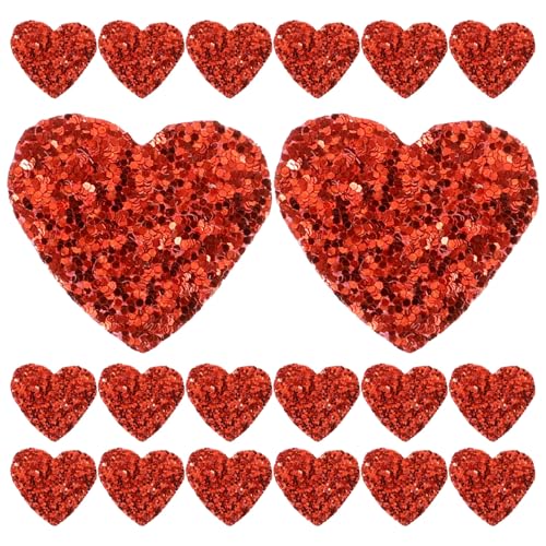 DIYEAH 200 Stück Diy Handwerkszubehör Glitzernde Herz Patches für Schmuckdekoration Strapazierfähige Pailletten für Kleidung und Accessoires für Bastelprojekte und Valentinstag DIYEAH 200 Stück Diy Handwerkszubehör Glitzernde Herz Patches für Schmuckdekoration Strapazierfähige Pailletten für Kleidung und Accessoires für Bastelprojekte und Valentinstag von DIYEAH