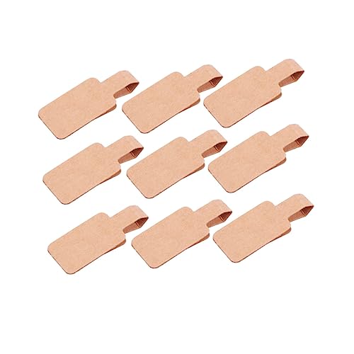DIYEAH 200 Stück Etikett aus Kraftpapier Ring kleine Etikettenaufkleber schmucklos Form Aufkleber-Tags Armbandanhänger Verkauf Preisschilder aus Kraft Preisschilder für Schmuck von DIYEAH