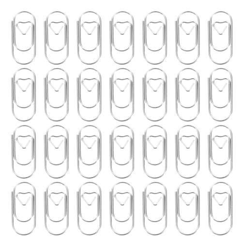 DIYEAH 200 Stück Herz-Büroklammern – Mini-Büroklammern in Herzform aus silbernem Stahldraht – niedliche Fotobefestigung für die Organisation von Büro-, Sammelalbum- und Tagebuchdokumenten DIYEAH 200 Stück Herz-Büroklammern – Mini-Büroklammern in Herzform aus silbernem Stahldraht – niedliche Fotobefestigung für die Organisation von Büro-, Sammelalbum- und Tagebuchdokumenten von DIYEAH