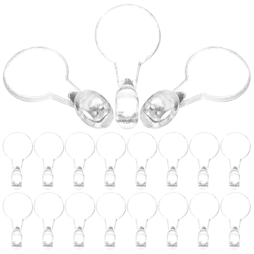 DIYEAH 200 Stück Klare Kunststoff bails zum Aufkleben Runde Schmuckanhänger Pads Wiederverwendbar Robust Vielseitig für DIY Schmuckherstellung für Armbänder und Ohrring zubehör von DIYEAH