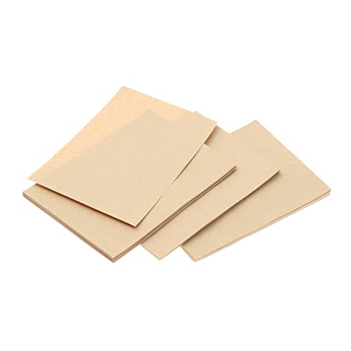DIYEAH 200 Stück Malpapier Schwerem Hellbraunem Kraftpapier Robustes DIY Bastelpapier für Kinderzeichnungen und Kunstprojekte Widerstandsfähiges Zeichenpapier für Schule und Hobby von DIYEAH
