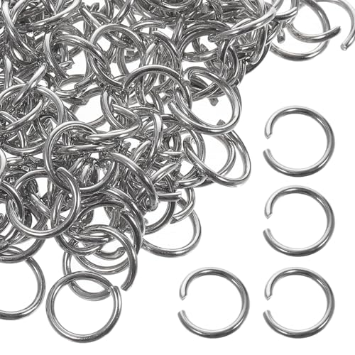 DIYEAH 200 Stück Open Jump Rings Edelstahl Sprungringe Schmuckzubehör für DIY Armband Halskette Schmuckherstellung Robust Langlebig Vielseitig DIYEAH 200 Stück Open Jump Rings Edelstahl Sprungringe Schmuckzubehör für DIY Armband Halskette Schmuckherstellung Robust Langlebig Vielseitig von DIYEAH