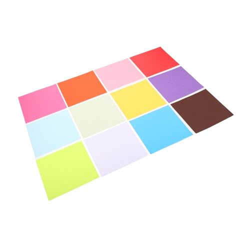 DIYEAH 200 Stück Origami -papierschnitt Sammelalbum Liefert Papier Origami-kits Papierhandwerk Für Origami-papier-kit Diy Handgeschöpftes Papierschneiden Bunt Klapppapier von DIYEAH