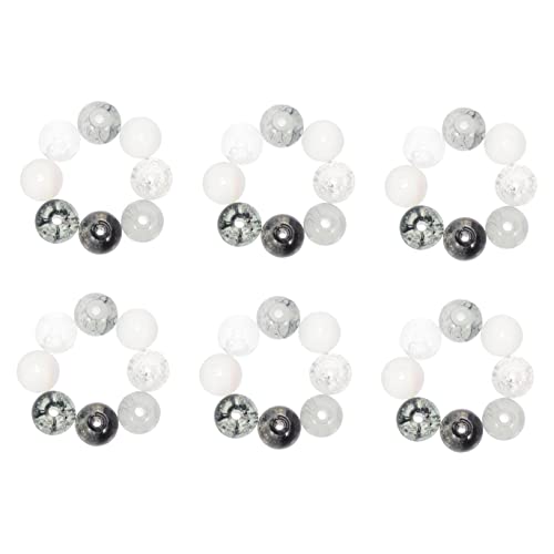 DIYEAH 200 Stück Popping-Perlen aus Glas bastelzeug handwerkskunst bracelet beads Schmuckdesign Schmuckzubehör Perlen für Schmuckhersteller knisternde Glasperlen Schmuckperlen Black von DIYEAH