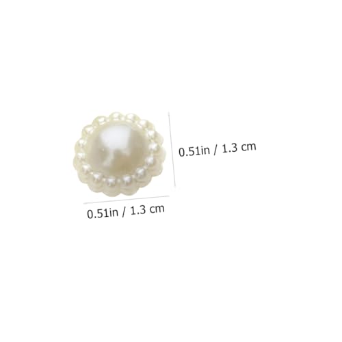 DIYEAH 200 Stück Teiliges DIY Haarschmuck Cremeweiß Weiß Faux Perlen Sonnenblumen Charms für Mädchen Haarschmuck Basteln und Kopfschmuck Dekoration von DIYEAH