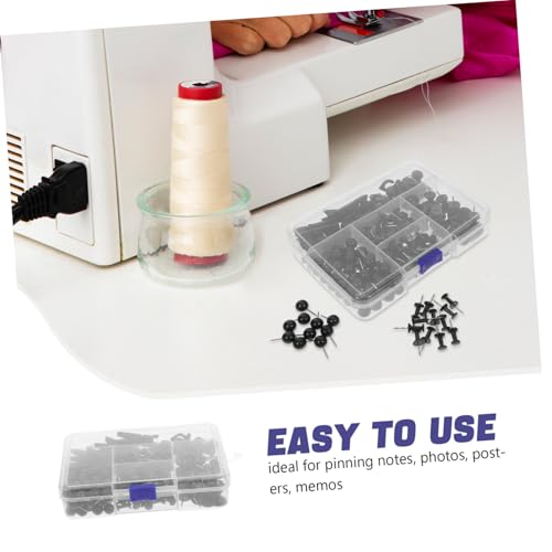 DIYEAH 200 Stück Teiliges Set Pushpins mit Haken und Clips Robuste Edelstahl Abs büro Schul reißzwecken für Pinnwand Kork Sicherer Halt für Notizen Fotos Poster von DIYEAH