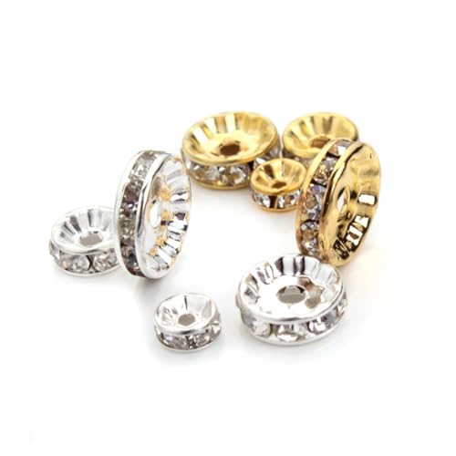 DIYEAH 200 Stück Teiliges Wheel Circle Spacers Metallperlen für Schmuckherstellung DIY Bastelperlen in Langlebige Schmuckzubehör für Armbänder und Ketten DIYEAH 200 Stück Teiliges Wheel Circle Spacers Metallperlen für Schmuckherstellung DIY Bastelperlen in Langlebige Schmuckzubehör für Armbänder und Ketten von DIYEAH