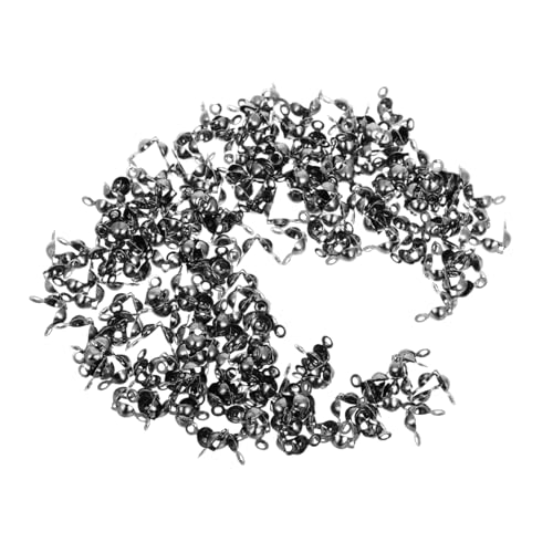 DIYEAH 200 Stück Verdeckte Drahtschnalle Crimp-endperlen Quetschperlen Crimpen Schmuckzubehör Für Die Herstellung Von Schmuck Crimp-abdeckungen Perlenspitzen Aus Edelstahl Black Eisen DIYEAH 200 Stück Verdeckte Drahtschnalle Crimp-endperlen Quetschperlen Crimpen Schmuckzubehör Für Die Herstellung Von Schmuck Crimp-abdeckungen Perlenspitzen Aus Edelstahl Black Eisen von DIYEAH
