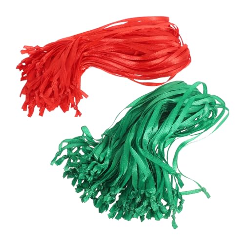 DIYEAH 200 Stück Weihnachtsbaum -Hängelband Rotes Band für Ornamente hängen hängende Bänder Aufhänger für Baumschmuck für Ornamente hängende Seile Ornamentschnur Polyester DIYEAH 200 Stück Weihnachtsbaum -Hängelband Rotes Band für Ornamente hängen hängende Bänder Aufhänger für Baumschmuck für Ornamente hängende Seile Ornamentschnur Polyester von DIYEAH