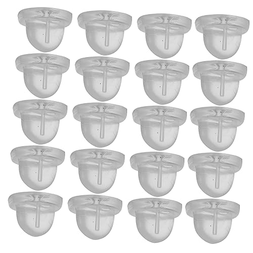 DIYEAH 200Stücke PVC Anstecknadeln Transparente Schmetterlingsschnallen für Brosche Einfach zu Bedienen für Namensschilder und Bastelprojekte Sichere Fixierung von DIYEAH