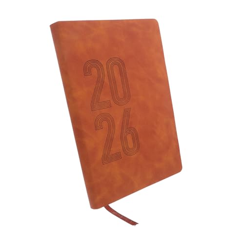 DIYEAH 2026 Planer Tagesplaner Notizbuch Wöchentlich Monatlich Planer Gewohnheitstracker Notizbuch Terminkalender Softcover Pu Notizblock A5 von DIYEAH