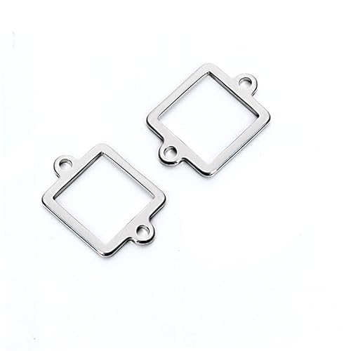 DIYEAH 20Stücke Anhängerverbinder Doppelloch Schmuckbasis für DIY und Armbänder Hochwertiges Zubehör für Schmuckherstellung Silber DIYEAH 20Stücke Anhängerverbinder Doppelloch Schmuckbasis für DIY und Armbänder Hochwertiges Zubehör für Schmuckherstellung Silber von DIYEAH