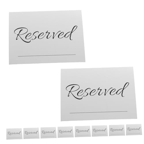 DIYEAH 20Stücke Elegante Tischkarten für Sitzplatzreservierungen Minimalistisches Design für Veranstaltungen für Hochzeiten und Einfaches Beschriften Gästennamen von DIYEAH