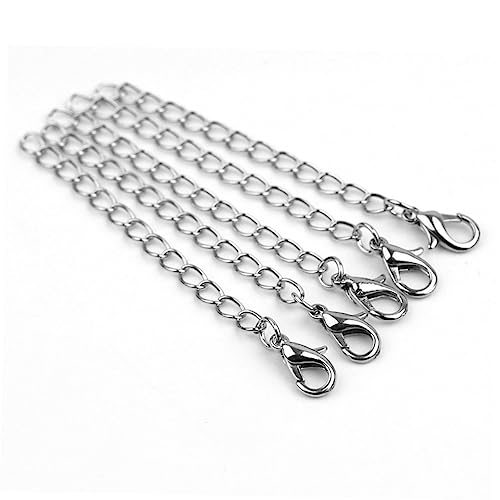 DIYEAH 20Stücke Kettenverlängerer für und Armbänder mit Verschluss Silber Zubehör für Schmuckgestaltung und DIY Projekte DIYEAH 20Stücke Kettenverlängerer für und Armbänder mit Verschluss Silber Zubehör für Schmuckgestaltung und DIY Projekte von DIYEAH