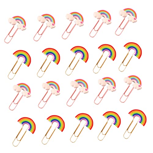 DIYEAH 20Stücke Papierclips Büroklammern für Dokumente Fotos und Karten für Schule Büro und Zuhause Vielseitig Einsetzbare Klammern aus Hochwertigem von DIYEAH