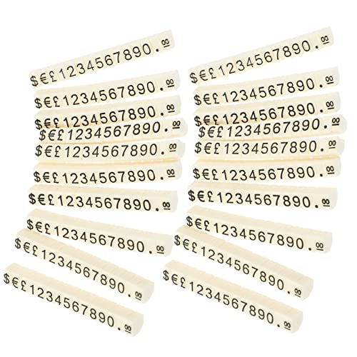 DIYEAH 20Stücke Preisdisplay Würfel für Schmuck und Mode Dreidimensionale Preisschilder aus Langlebig und Elegant für Ladengeschäfte und Märkte von DIYEAH