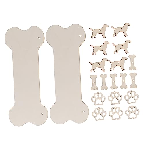 DIYEAH 20Stücke Teiliges DIY Holz Hundeknochen Schild Set Hängende Holzfiguren für Bastelprojekte für Wand und Türdekoration Hochwertigem Holz Gefertigt DIYEAH 20Stücke Teiliges DIY Holz Hundeknochen Schild Set Hängende Holzfiguren für Bastelprojekte für Wand und Türdekoration Hochwertigem Holz Gefertigt von DIYEAH