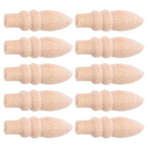 DIYEAH 20pcs Mini-Griffknöpfe, Holz-Schrankgriffe, unbehandelte Möbelgriffe, Holz-Schubladenknöpfe von DIYEAH